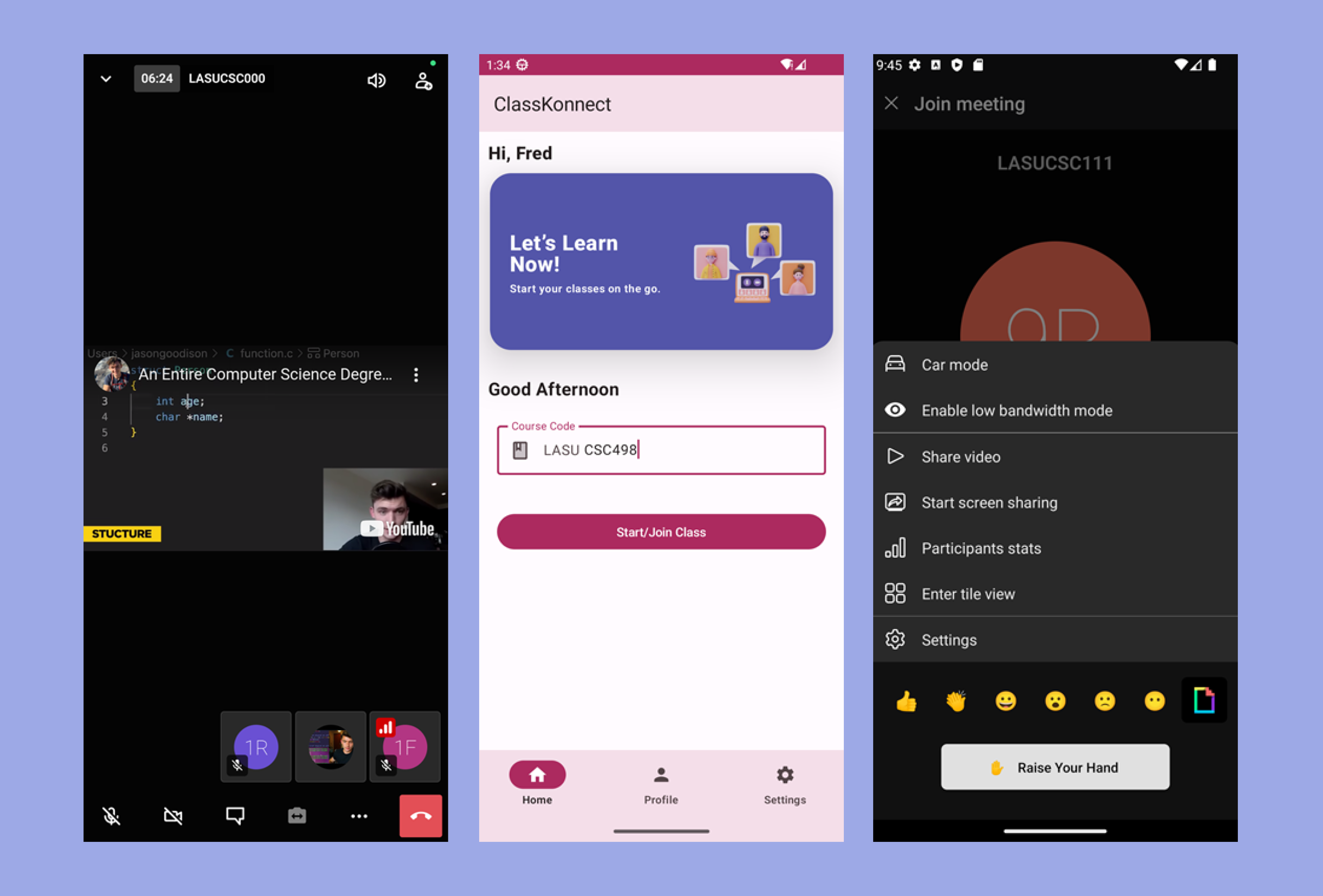 Class Konnect screenshot