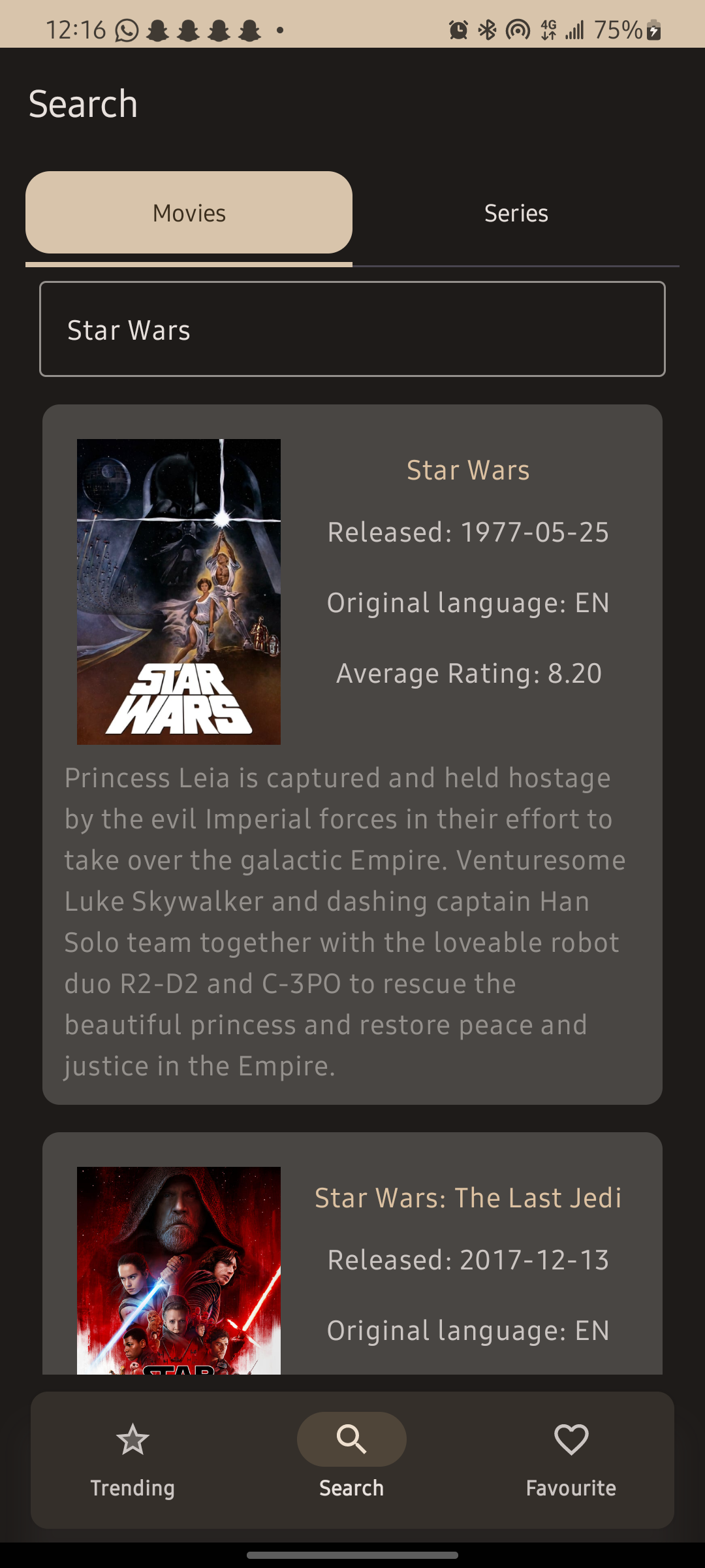 Watchlist screenshot 2